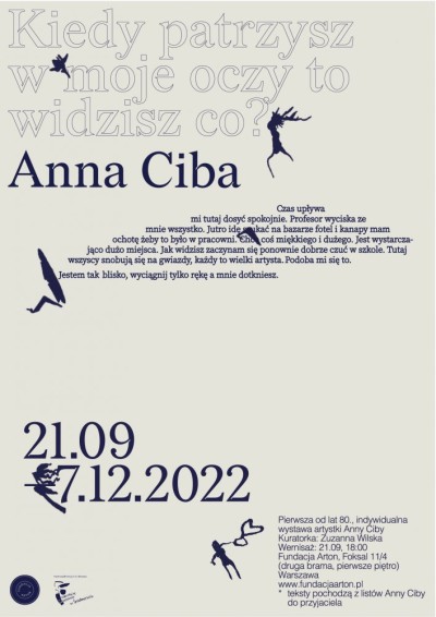 Anna Ciba: Kiedy patrzysz w moje oczy to widzisz co?