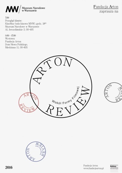 Arton Review. Wokół formy filmowej