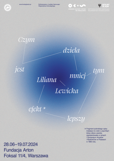 Czym jest dzieła mniej, tym lepszy efekt. Liliana Lewicka