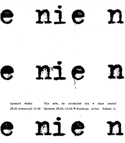 Nie mów, że urodziłeś się w złym czasie